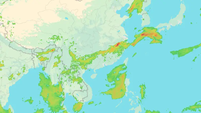 Precipitation weather map