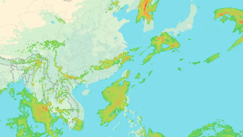 Nederbörd weather map