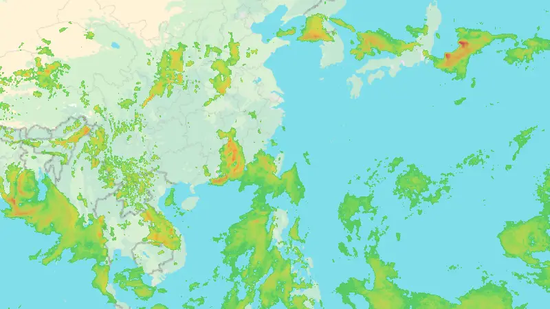Precipitazioni weather map