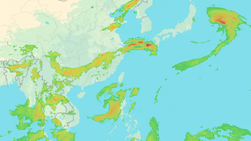 Srážky weather map