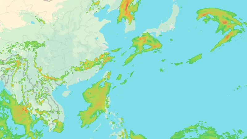 Precipitation weather map