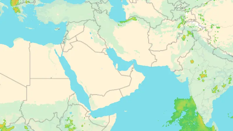 Precipitation weather map