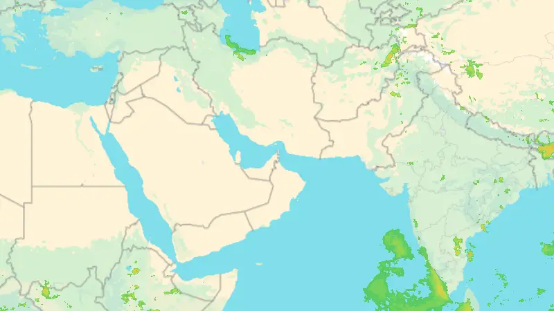 Precipitation weather map