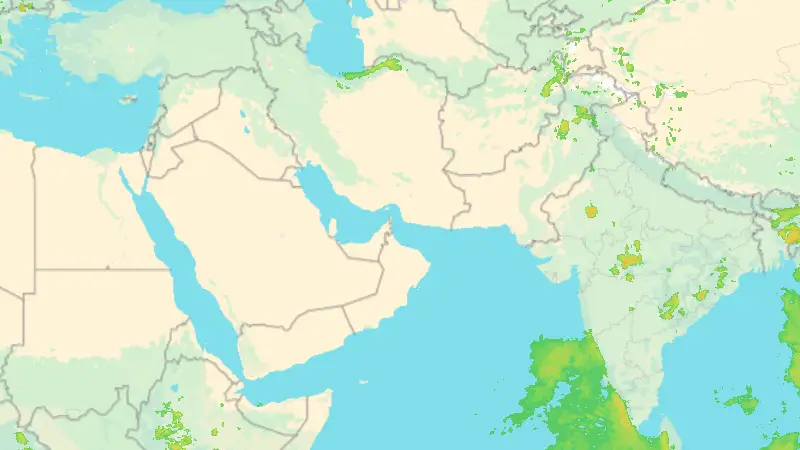Precipitation weather map