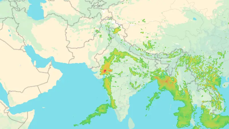 Precipitazioni weather map