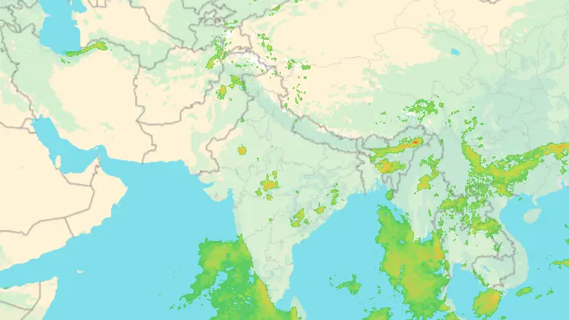 Precipitation weather map