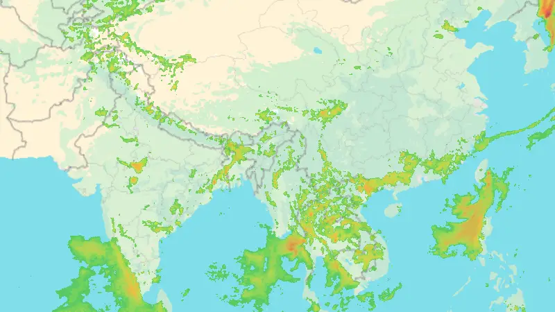 Precipitazioni weather map