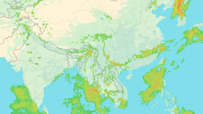 पाऊस weather map