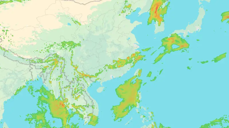 Srážky weather map