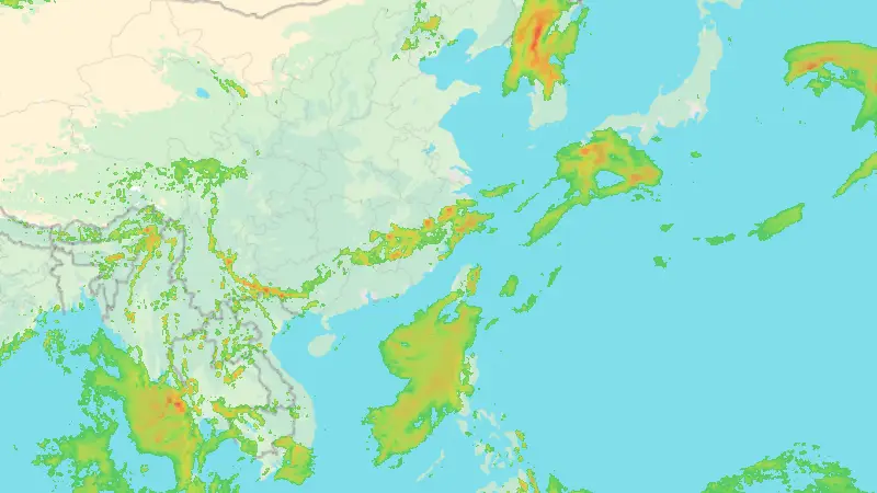 Sademäärä weather map