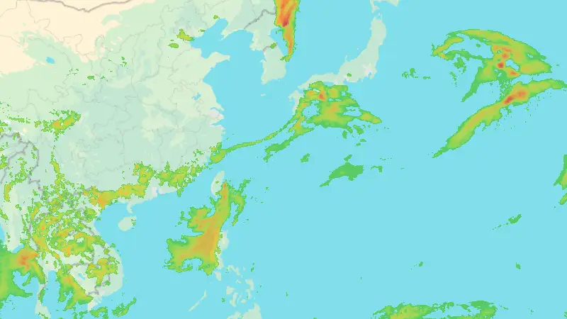 Precipitation weather map