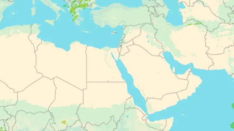 Precipitation weather map