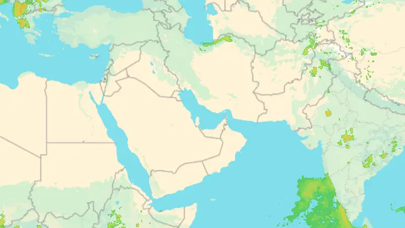 Precipitation weather map