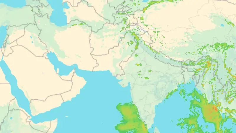 Precipitation weather map
