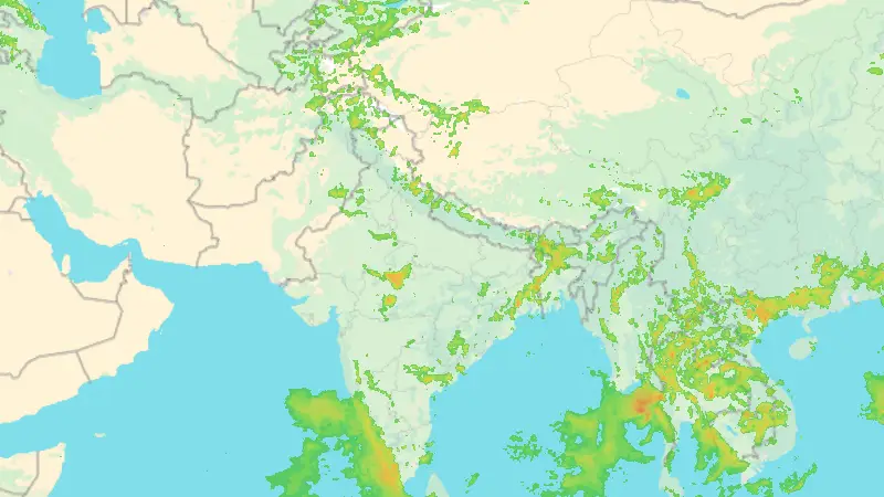 Precipitazioni weather map