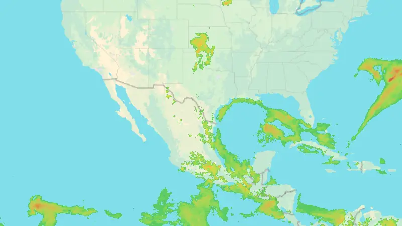 Precipitation weather map