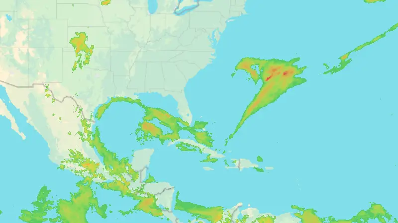 Precipitation weather map