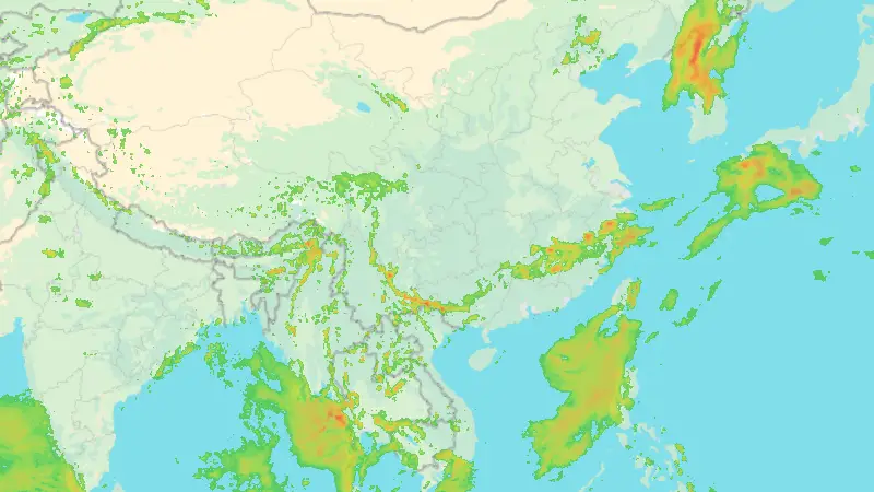 Niederschlag weather map