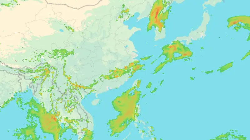 Precipitation weather map