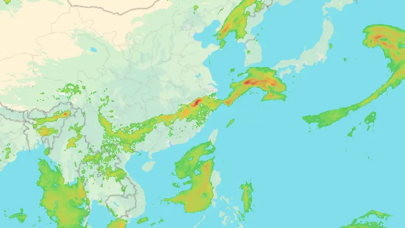 降水量 weather map