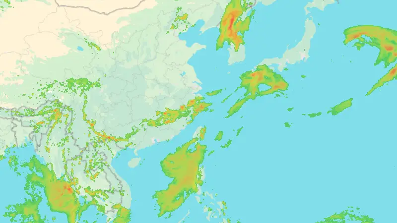 Precipitazioni weather map