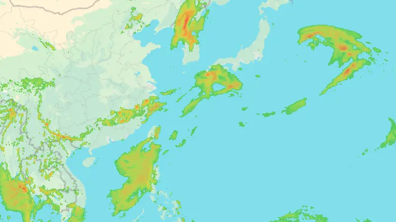 降水量 weather map
