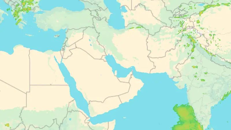 Precipitation weather map