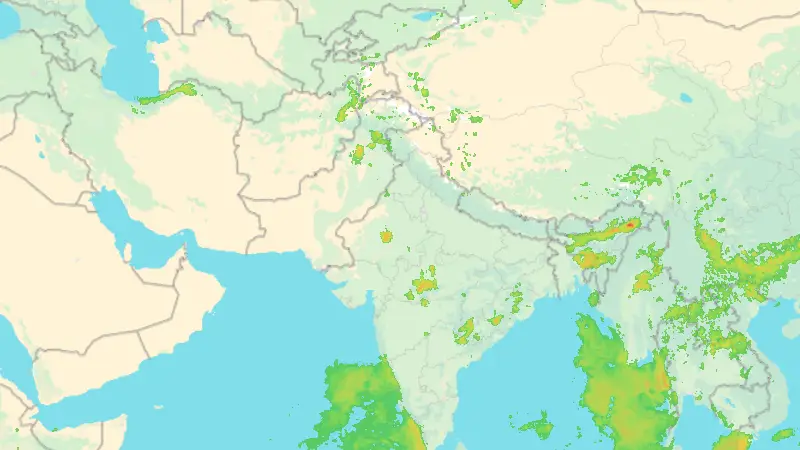 Precipitation weather map