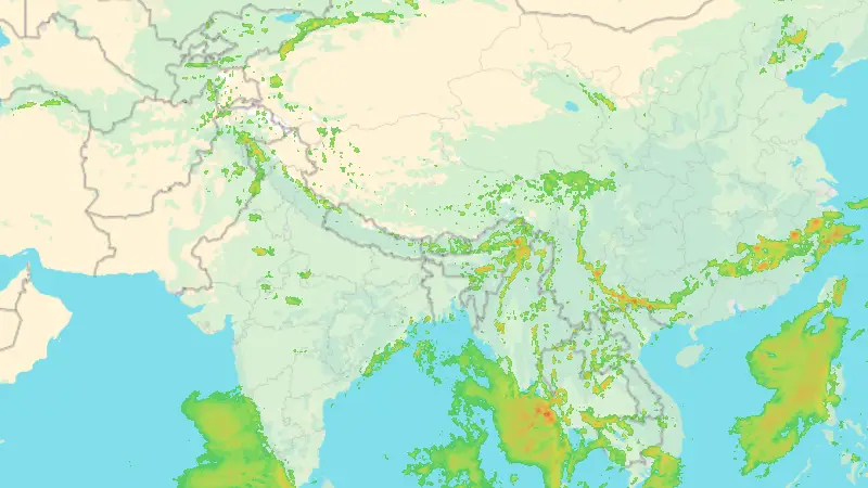 Niederschlag weather map