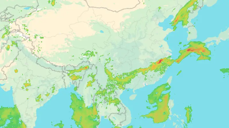 Precipitation weather map