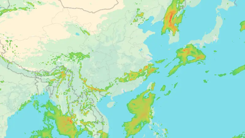Opady weather map