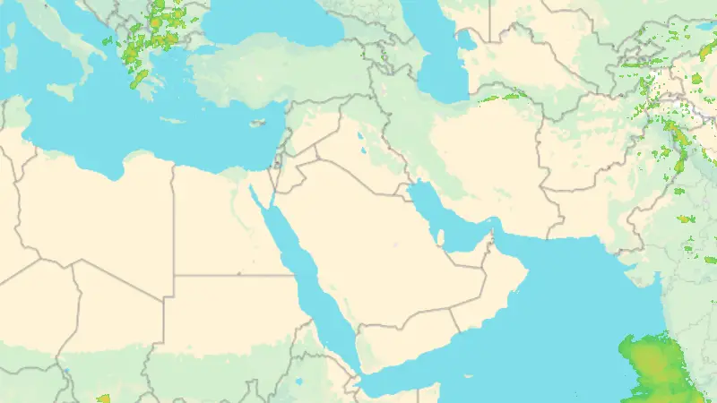 Precipitation weather map