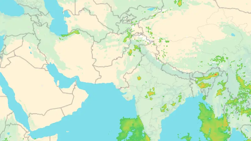 Precipitation weather map