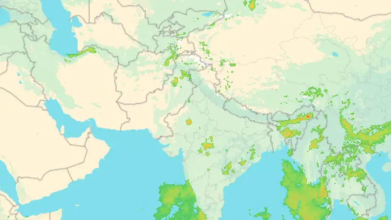 Precipitation weather map