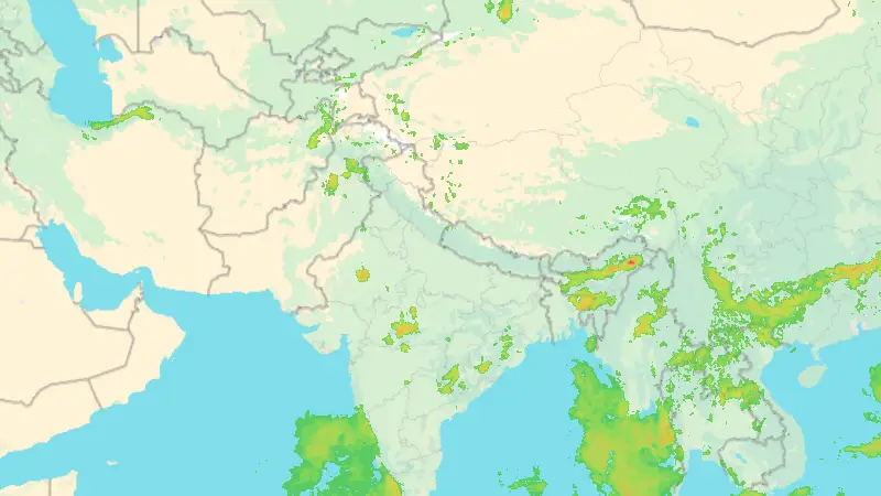 Opady weather map