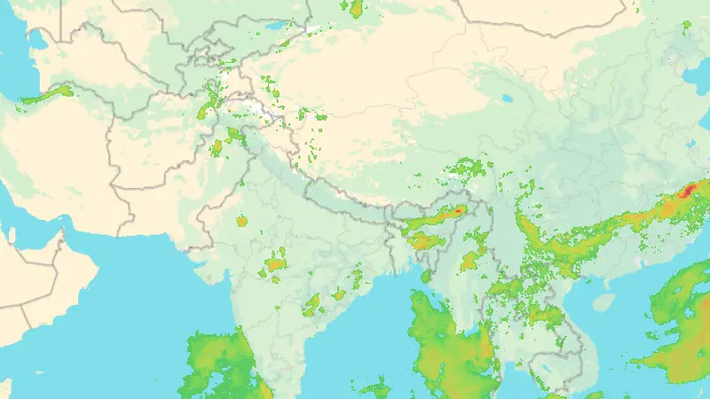 Srážky weather map