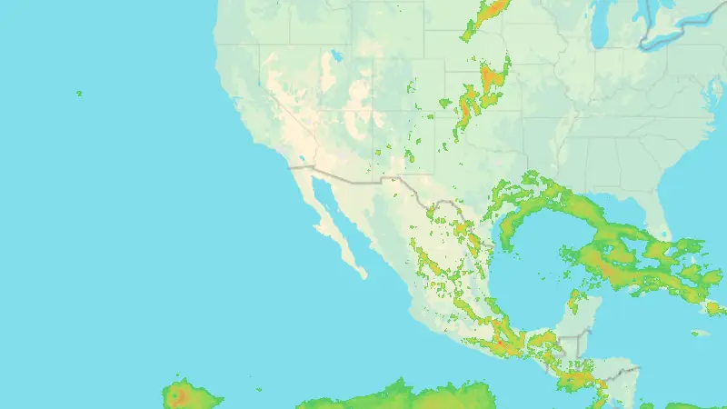 Opady weather map
