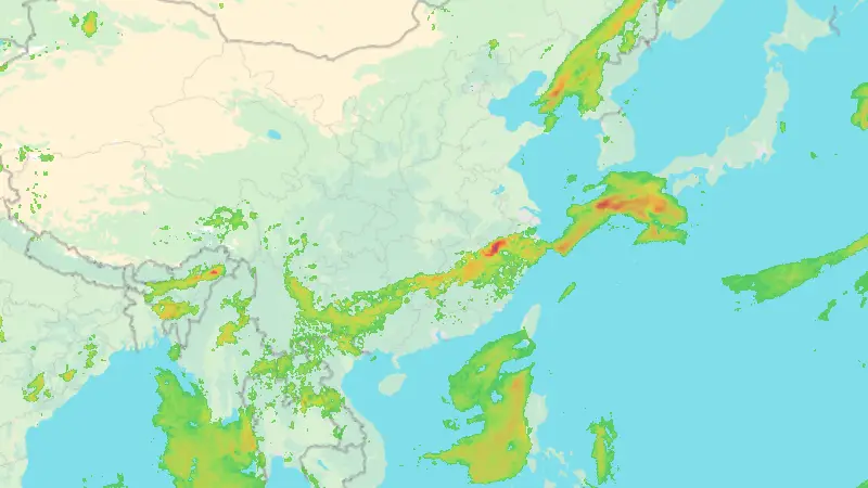 Precipitation weather map