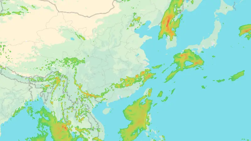 Precipitazioni weather map
