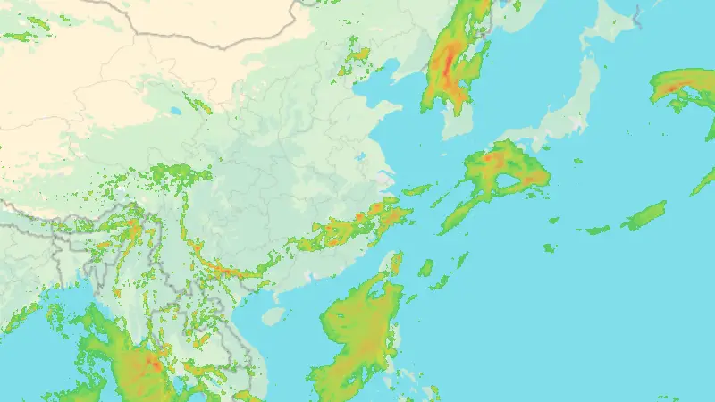 Precipitation weather map