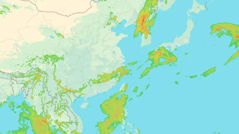 Precipitation weather map