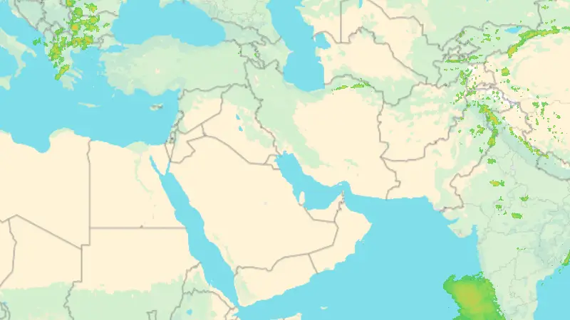 Precipitation weather map