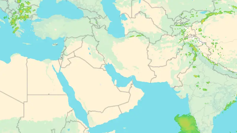 Precipitation weather map