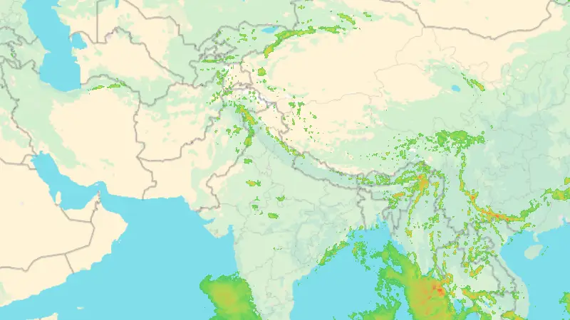 Precipitation weather map