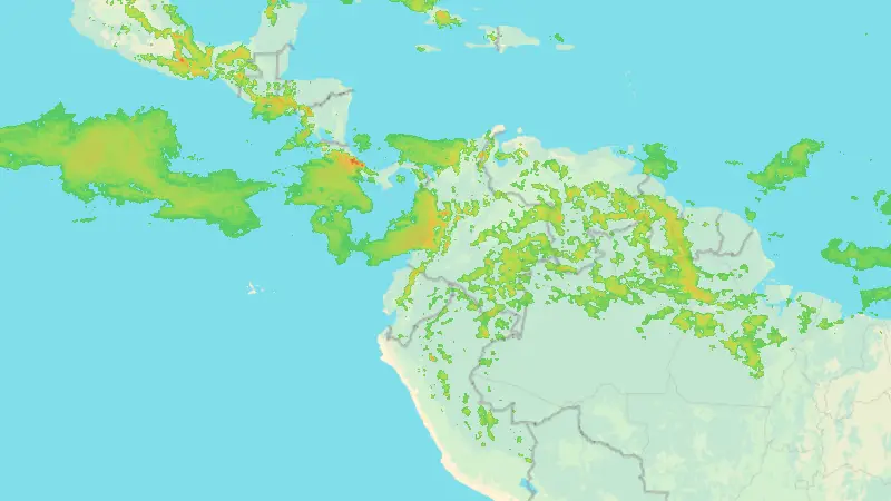 Precipitation weather map