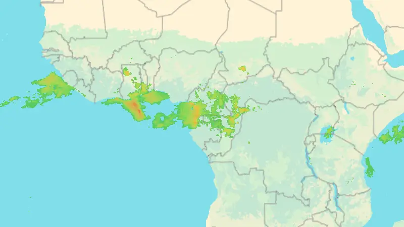 Precipitation weather map
