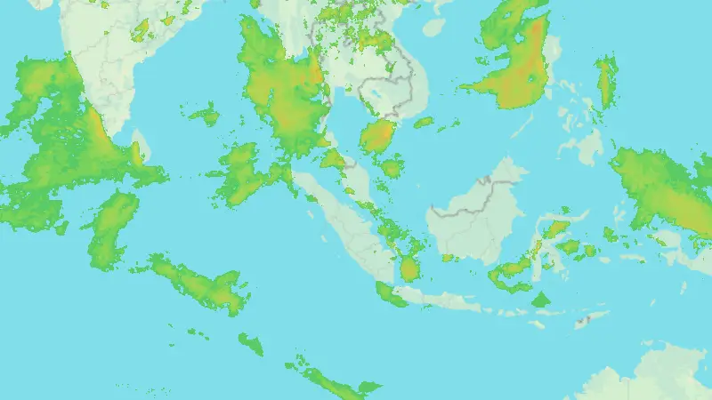 Precipitation weather map