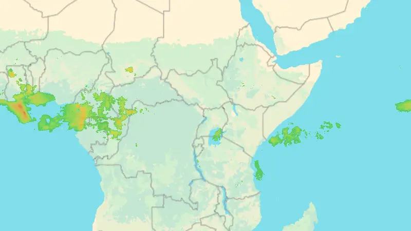 Precipitation weather map