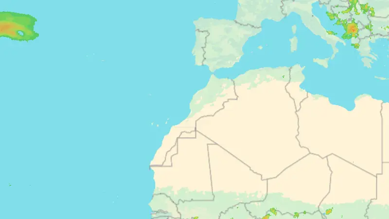 Precipitații weather map