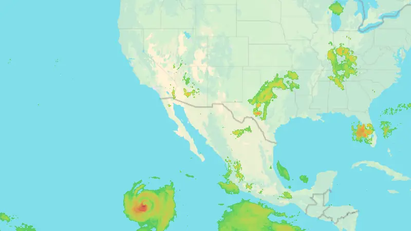 Nedbør weather map